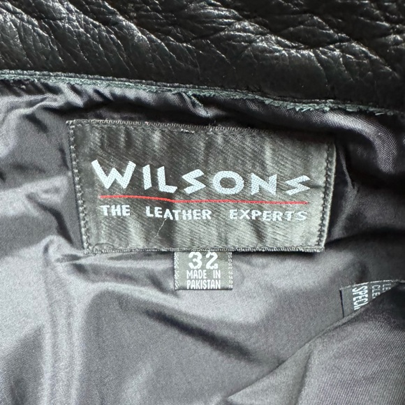 Vintage Wilson Men’s Leather Pants Size 32 Waist Black - Picture 7 of 7